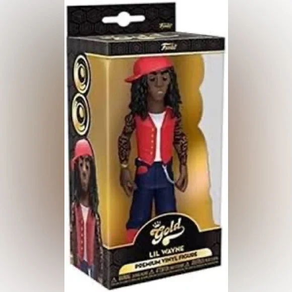 Lil Wayne Funko POP Vinyl Gold Hip Hop RAP 5 Inch Toy Collector Music Figure - Picture 2 of 2